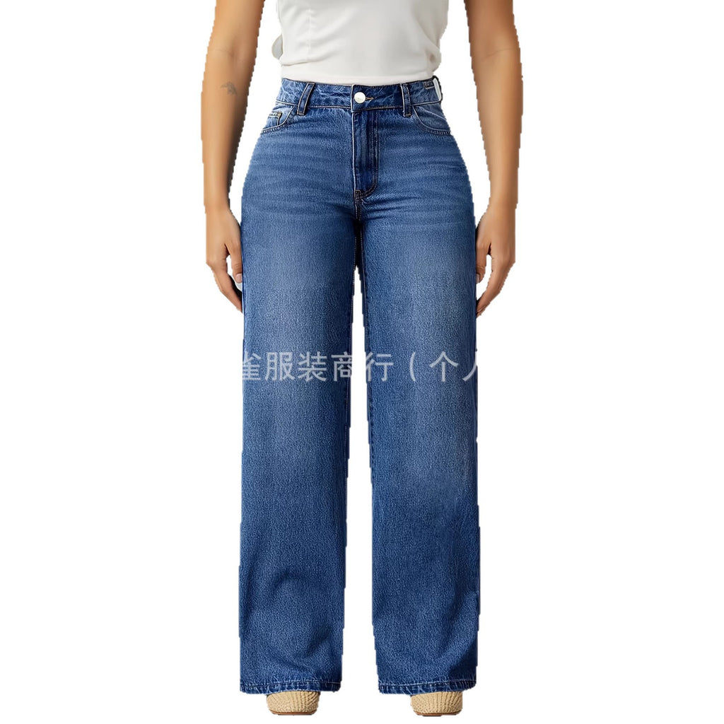 Spring And Autumn Casual Versatile Jeans by Ricaloux