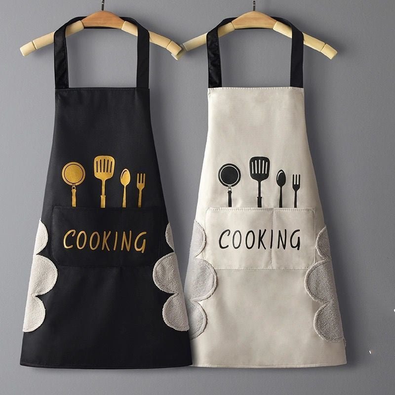 Home Kitchen Waterproof And Oil Proof Apron Cute Version Customization - RICALOUX