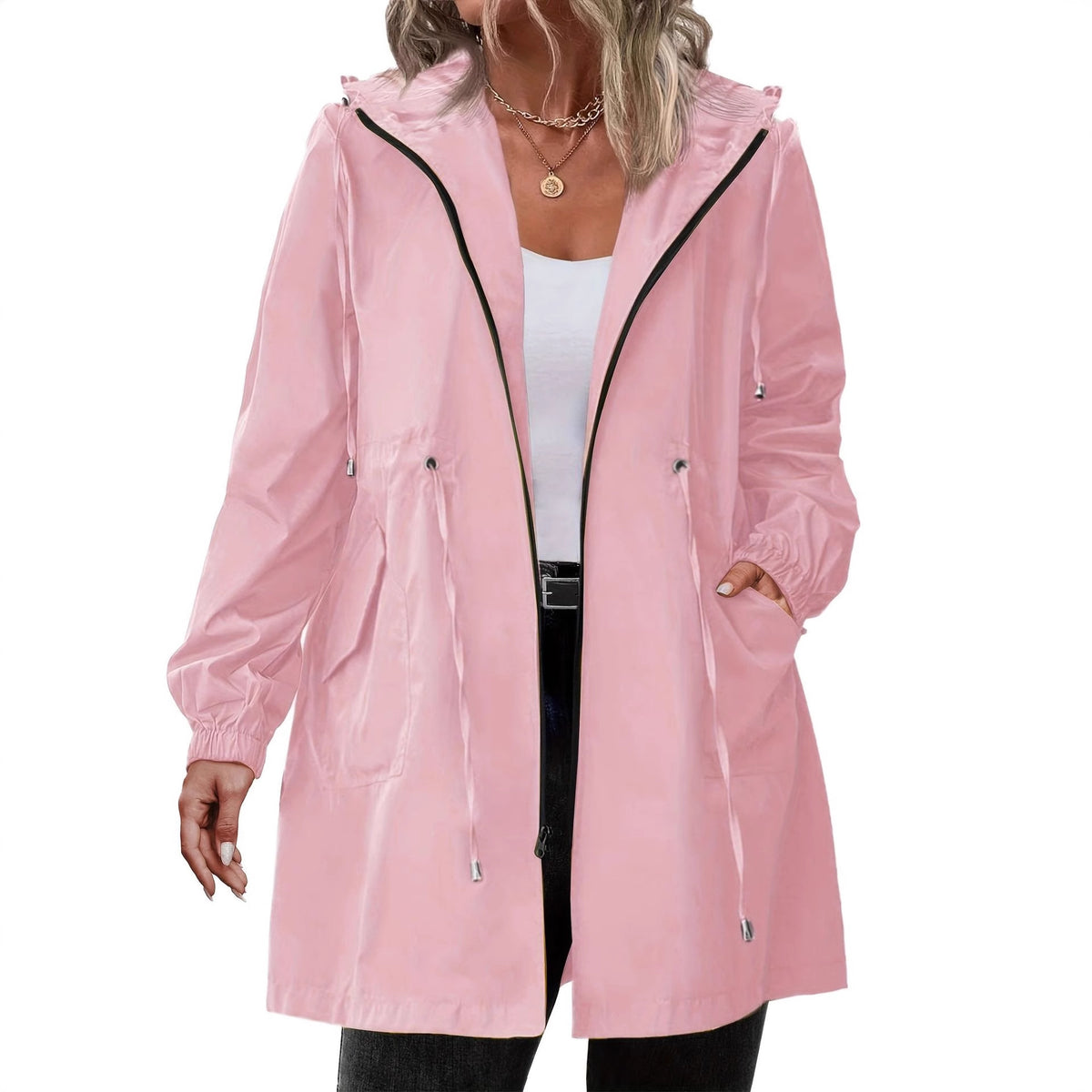 Plus-size Womens Outdoor Sportswear Lightweight Windbreaker by Ricaloux