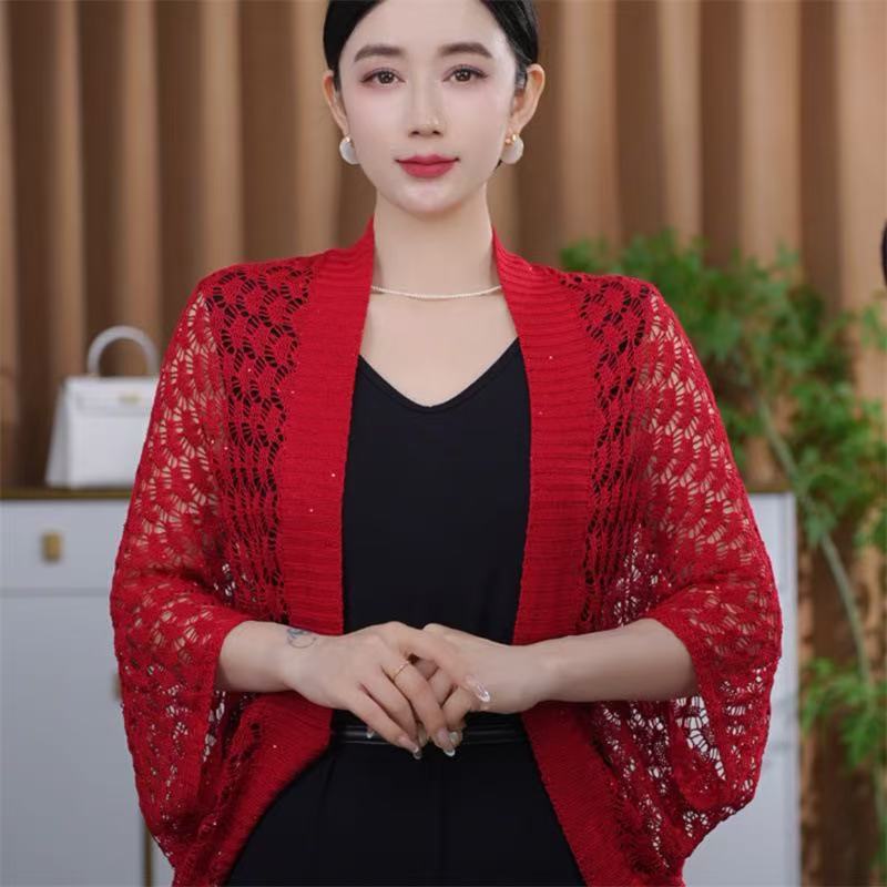 Knitted Shawl Fashionable Sun-protection Jacket by Ricaloux