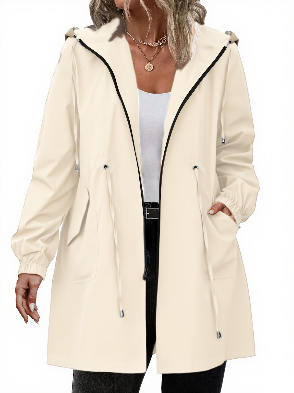 Plus-size Womens Outdoor Sportswear Lightweight Windbreaker by Ricaloux