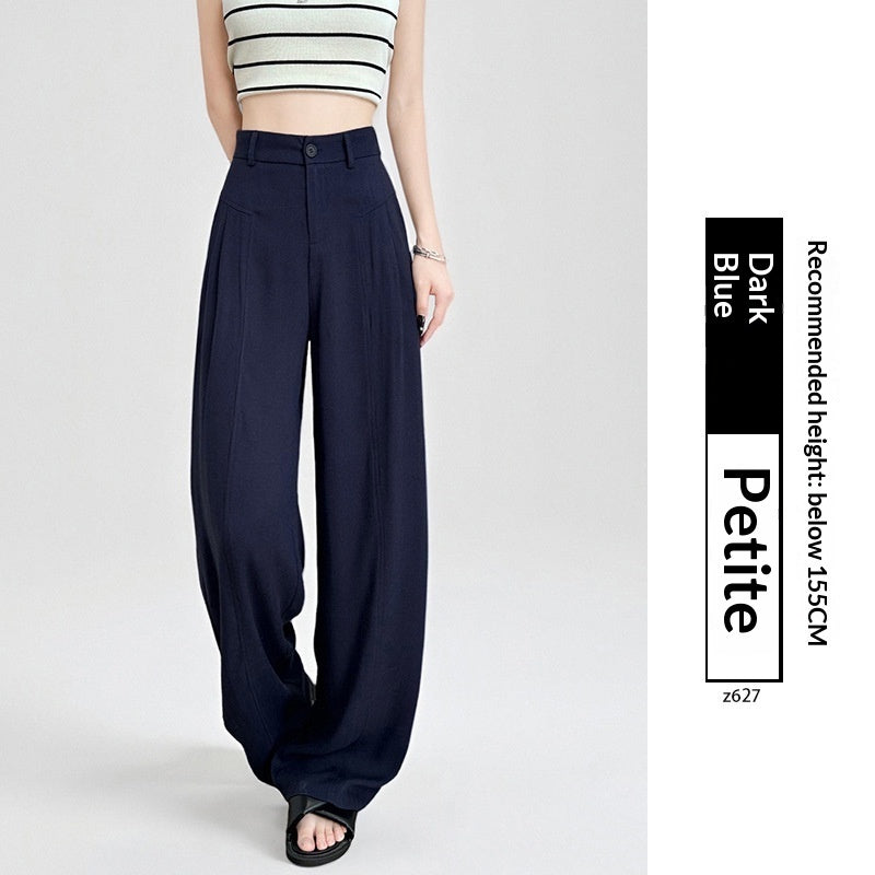 White Relaxed-fit Wide-leg Pants Womens Summer Lightweight Style by Ricaloux