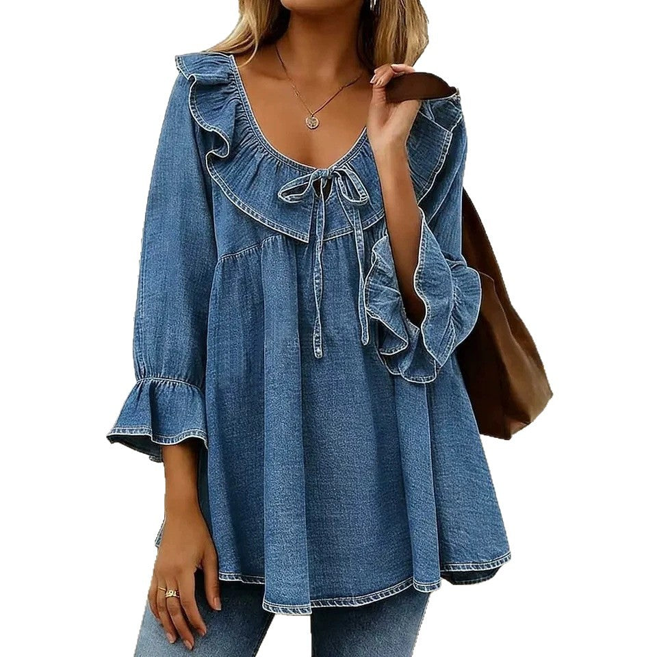 Womens Casual Loose-Fit T-Shirt by Ricaloux