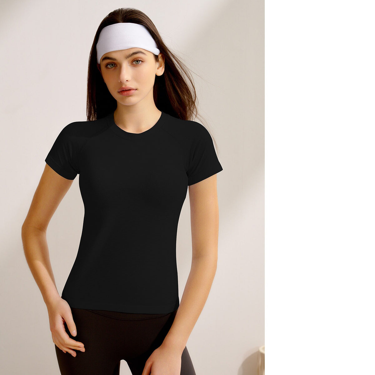 New Women's Short-Sleeve Yoga Top, Professional Pilates Training, Quick-Dry Running & Fitness Yoga Apparel by Ricaloux