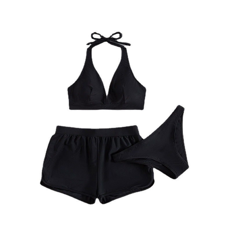 Three-piece Sexy Halter-style Two-piece Swimsuit by Ricaloux
