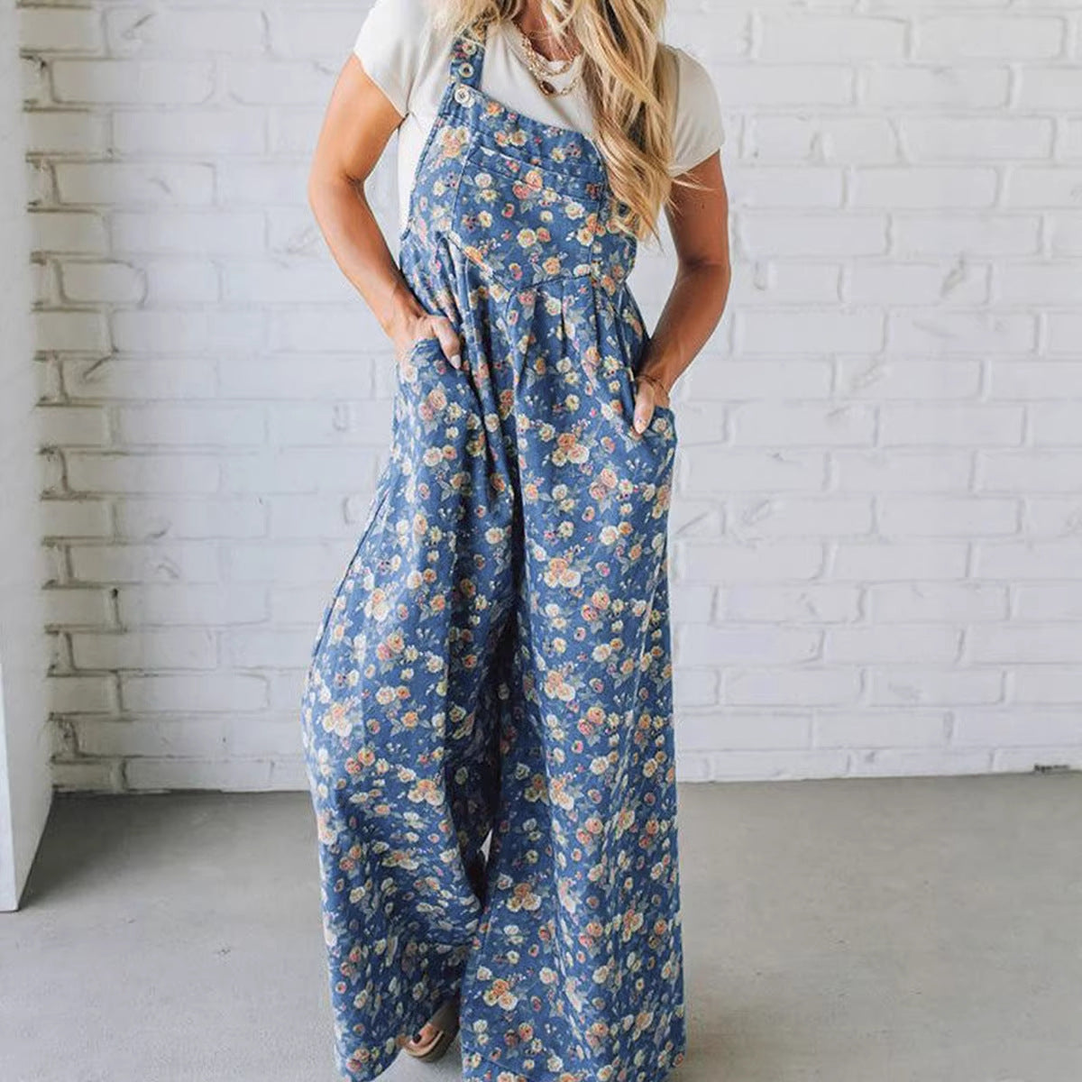 Fashionable And Versatile Printed High-waisted Jumpsuit For Women – Premium 0 | RICALOUX