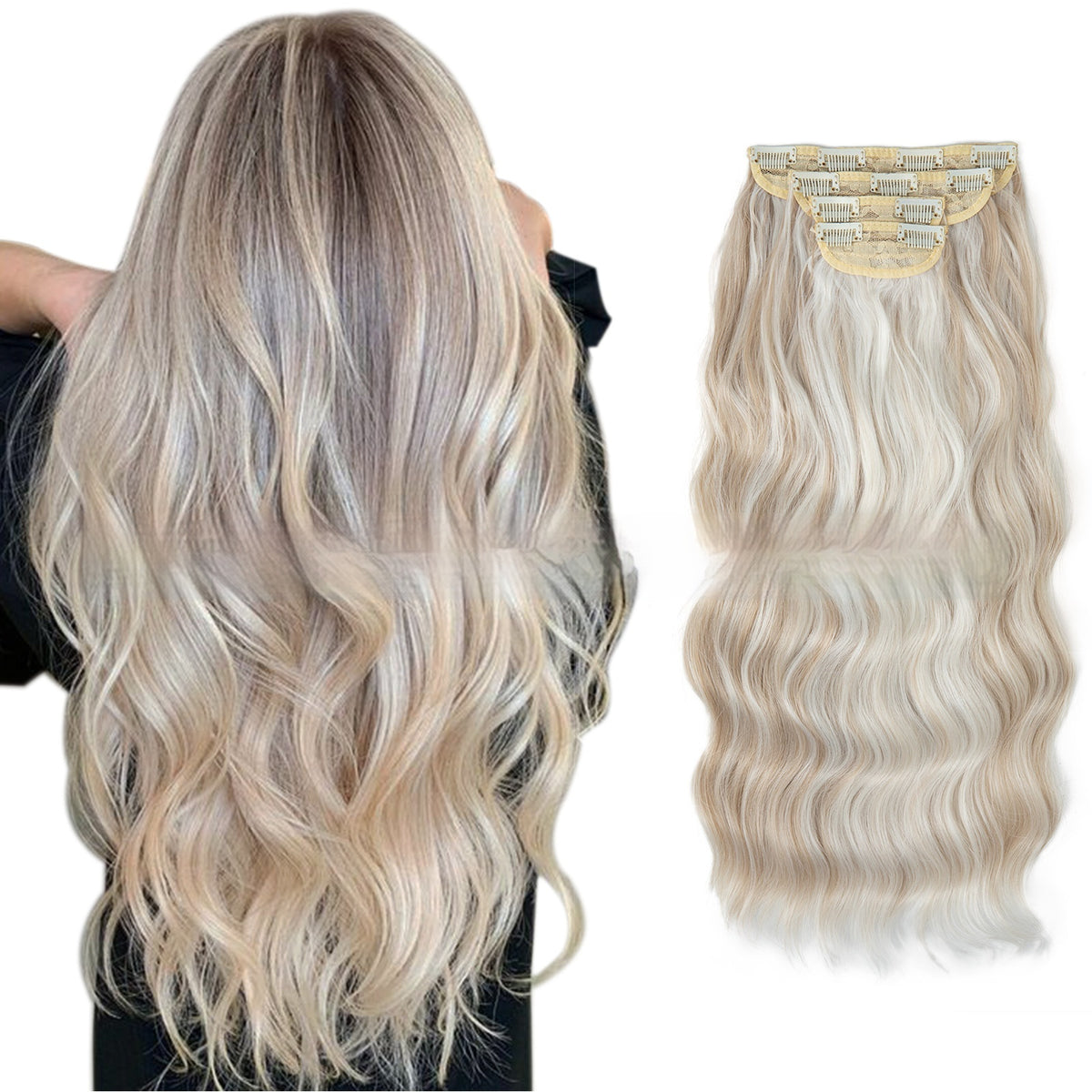High-temperature Fiber Wig Women's Wig Set Four-piece Set – Premium 0 | RICALOUX