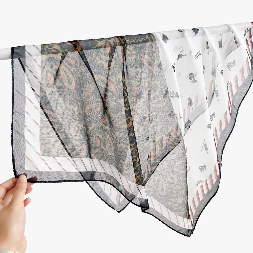 New Breathable Versatile Silk Chiffon Scarf For Women, Also Usable As A Shawl – Premium 0 | RICALOUX