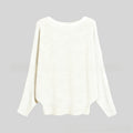 Halter-neck Batwing-sleeve Loose-fit Knit Sweater by Ricaloux