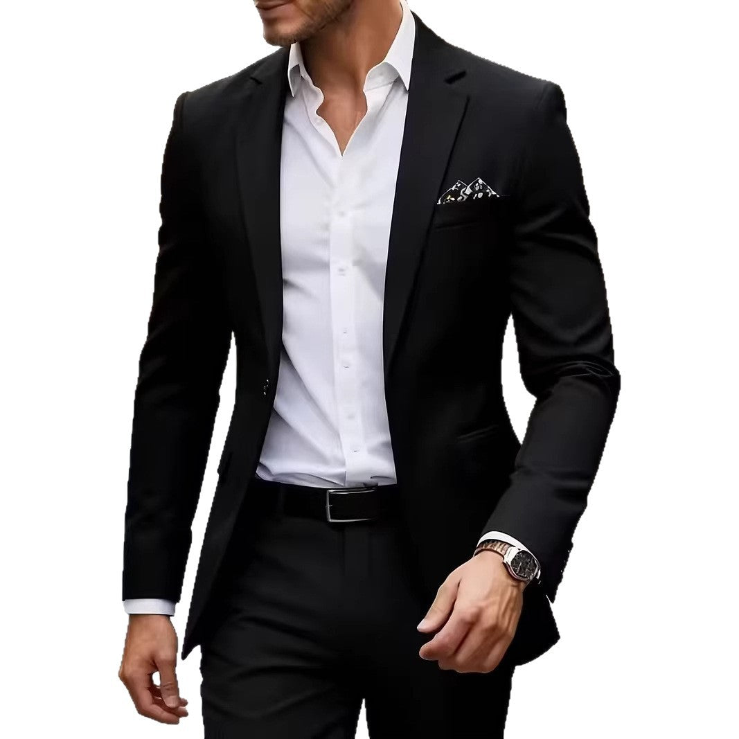 European-size Youth Business-Casual Color-Block Suit – Premium 0 | RICALOUX