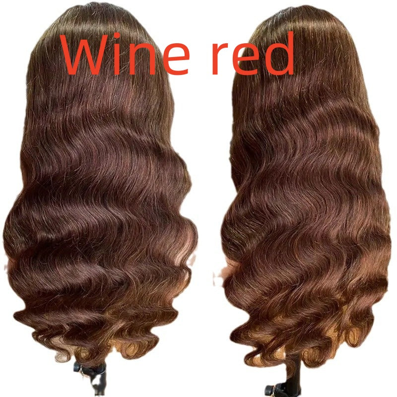 Brown Big Wave Fake Long Curly Wig Head Cover – Premium 0 | RICALOUX