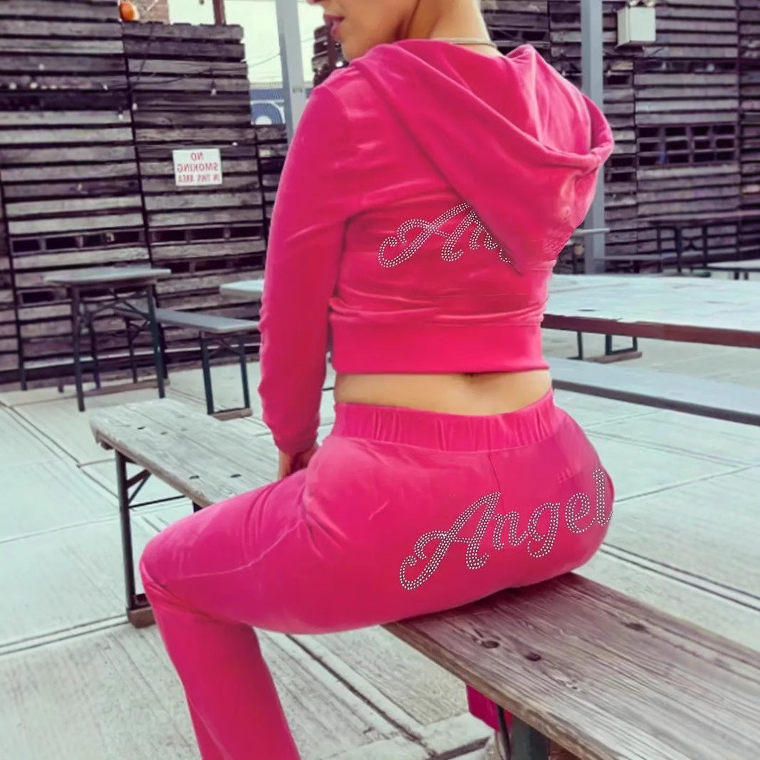 Womens Two-piece Sweatshirt Set In Stock Sexy Long-sleeve Outfit – Premium 0 | RICALOUX