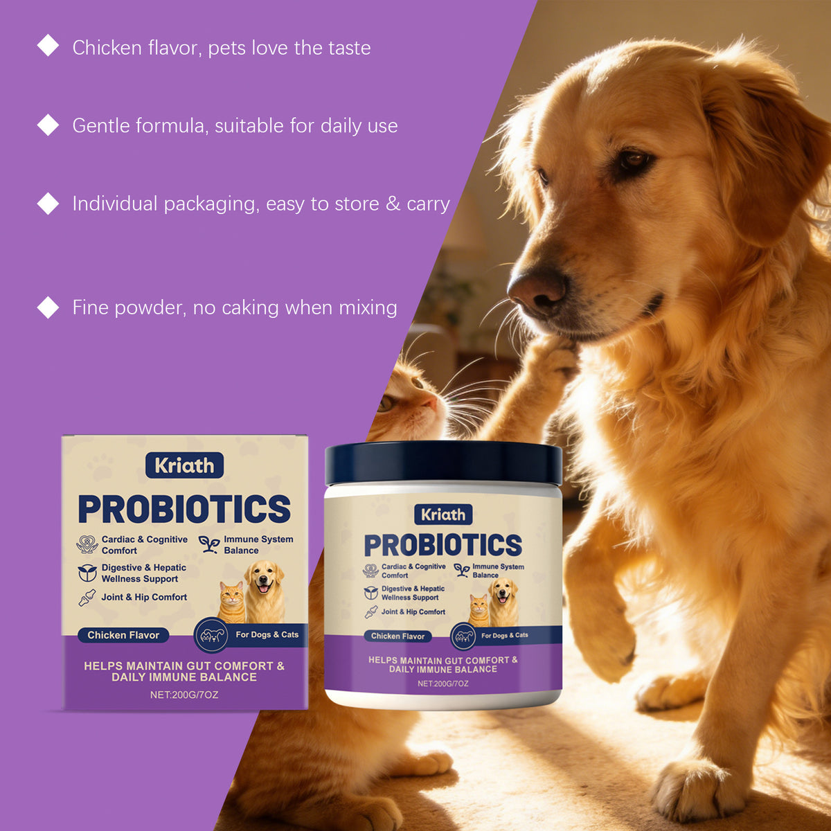 Probiotic Powder For Pet Intestinal Care by Ricaloux