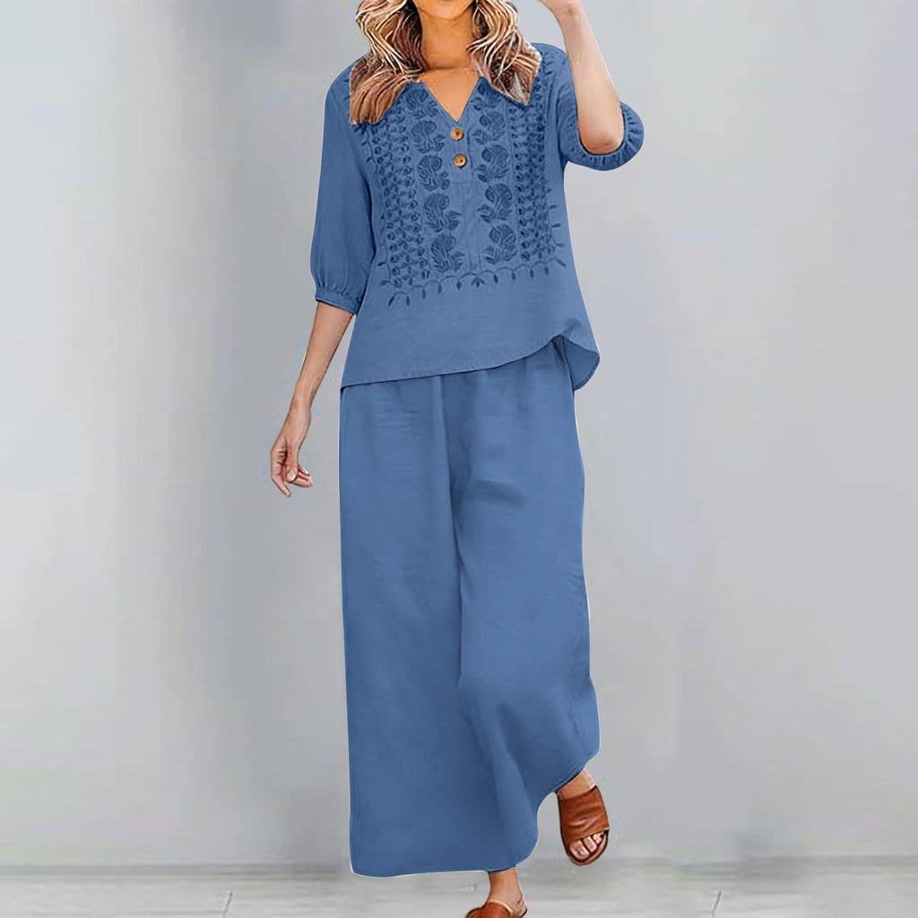 Womens Printed Plus-Size T-Shirt Set – Premium 0 | RICALOUX
