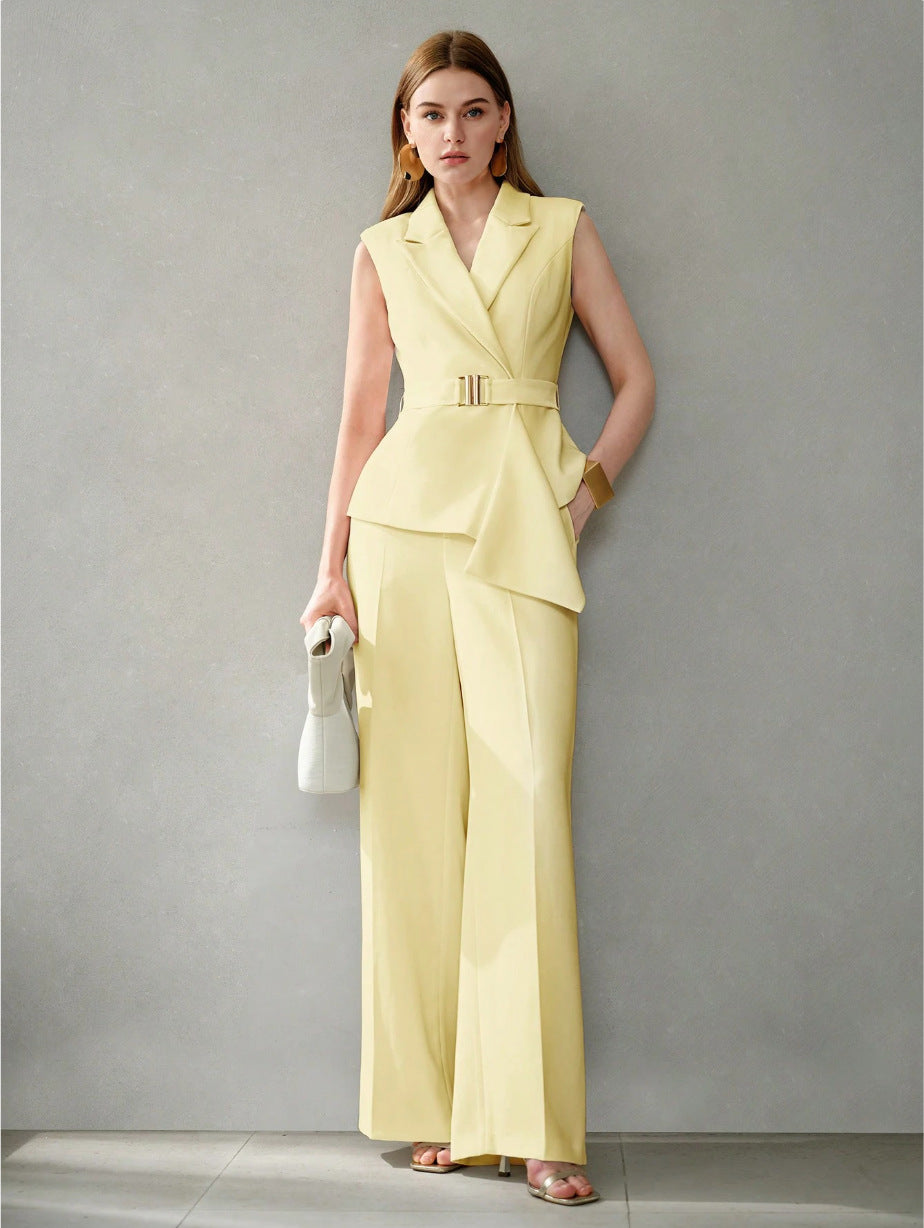 Womens Elegant And Fashionable Two-piece Set Of Top And Pants – Premium 0 | RICALOUX