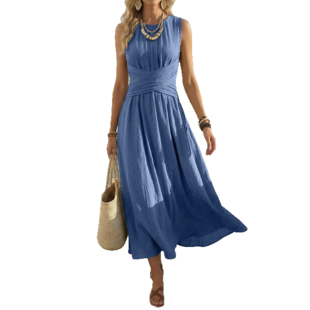 Summer Sleeveless Maxi Dress European And American Style by Ricaloux