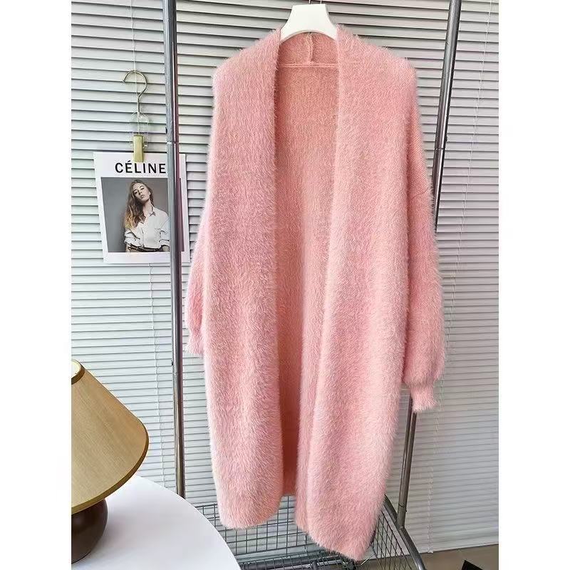 Mid-length Casual Loose Sweater Coat Women by Ricaloux