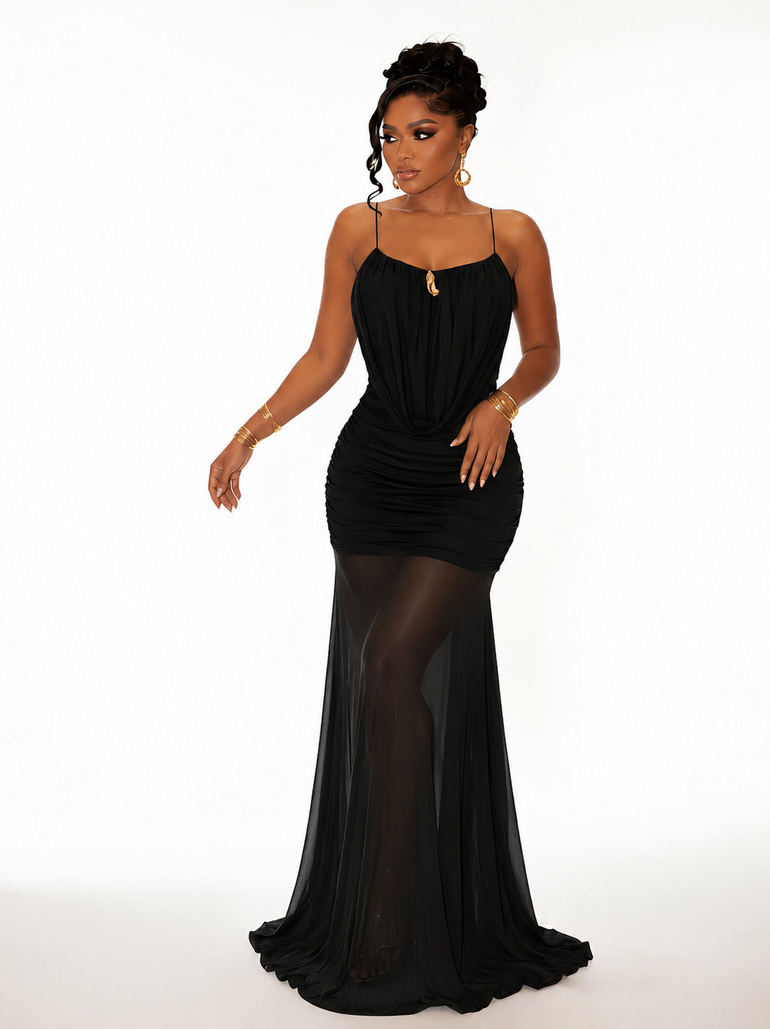 Strap-style Sexy Figure-flattering Sleeveless Dress by Ricaloux