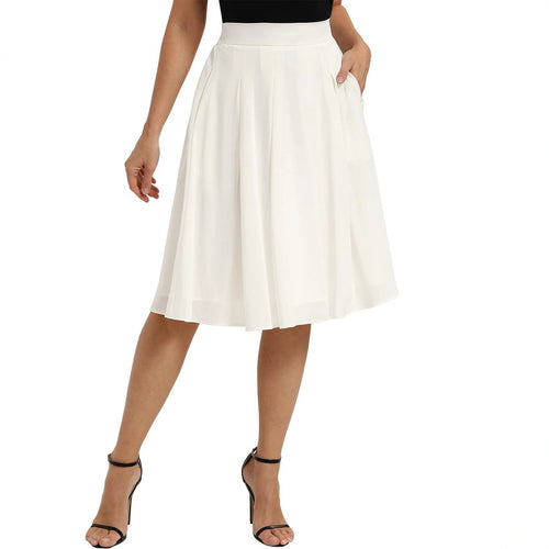 Commuter Slimming Skirt With Pockets For Women by Ricaloux