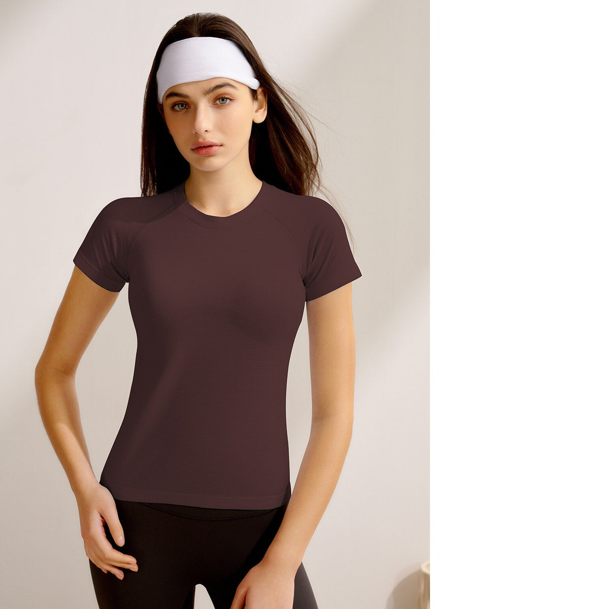 New Women's Short-Sleeve Yoga Top, Professional Pilates Training, Quick-Dry Running & Fitness Yoga Apparel by Ricaloux