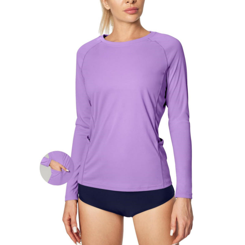 Crew-neck T-shirt Slim-fit Athletic Training Top by Ricaloux