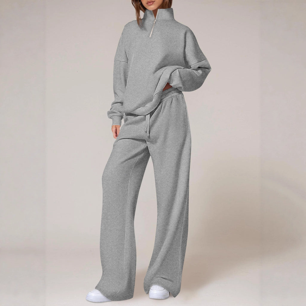 Springautumn Half-zip Sweatshirt And Straight-leg Pants Sportswear Travel Set – Premium 0 | RICALOUX