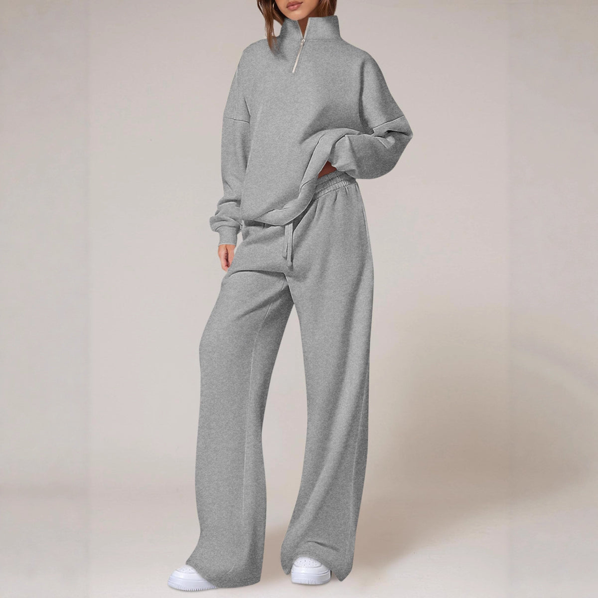 Springautumn Half-zip Sweatshirt And Straight-leg Pants Sportswear Travel Set – Premium 0 | RICALOUX