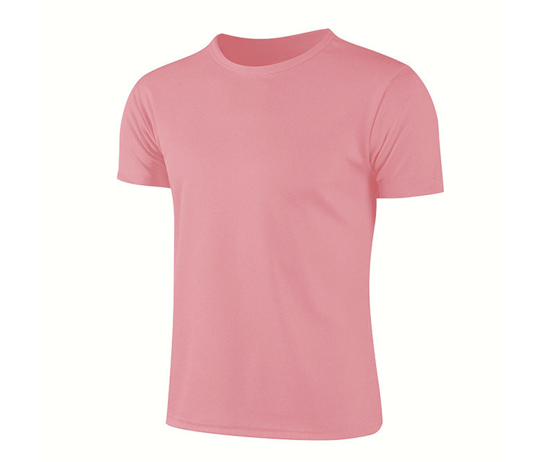 Birds-eye Quick-drying Crew-neck Short-sleeve T-shirt by Ricaloux