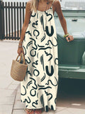 Casual Strappy Open-Back Loose Dress by Ricaloux