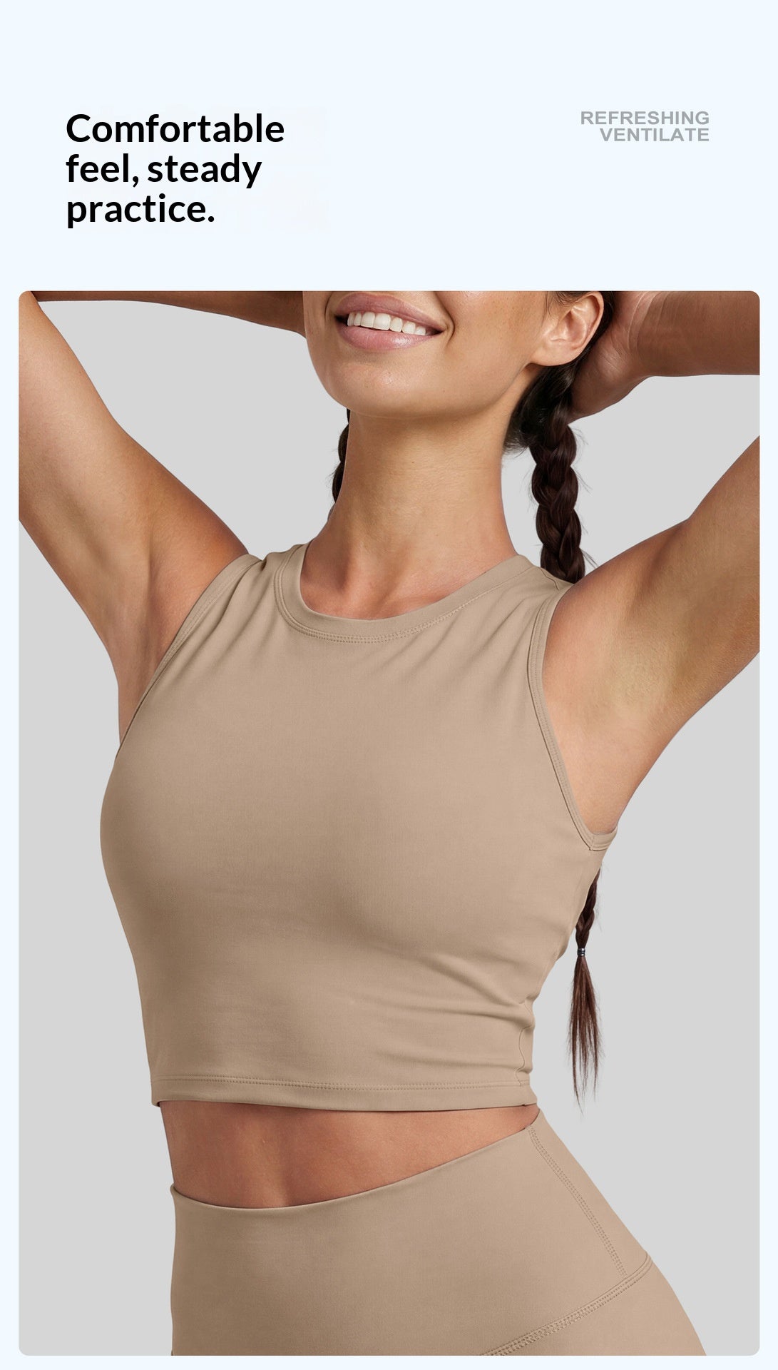 New Hollow Out Twist Tank Sports Bra With Removable Pads, Dopamine Fitness Bra by Ricaloux