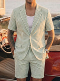 Mens Light Business-Casual Suit Set by Ricaloux