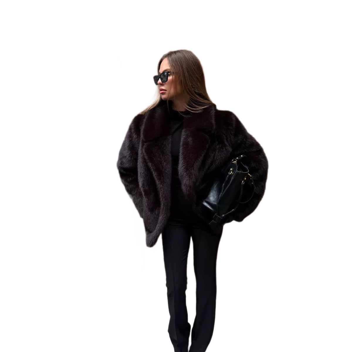 Mid-length Faux Fur Coat by Ricaloux