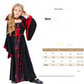Halloween Cos Witch Children Black Clothes Horror Girl Party Costumes - RICALOUX