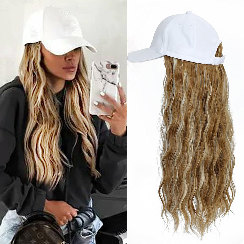 Hat One-piece Women's Big Wave Long-rolled Chemical Fiber Wig – Premium 0 | RICALOUX