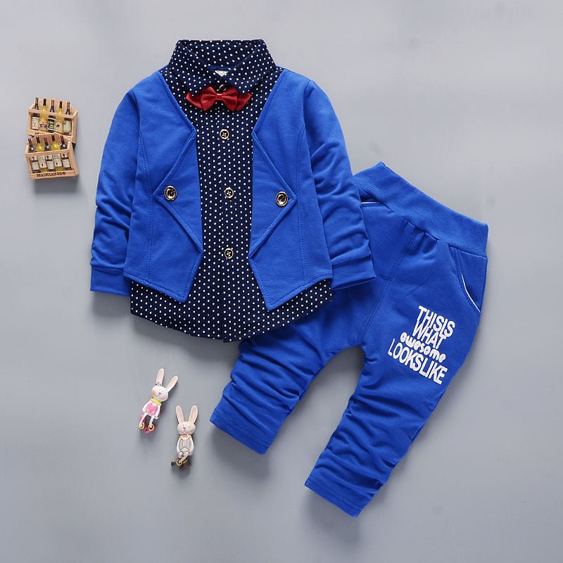 Children's Boys' Clothing Set Fake Two-piece Set - RICALOUX