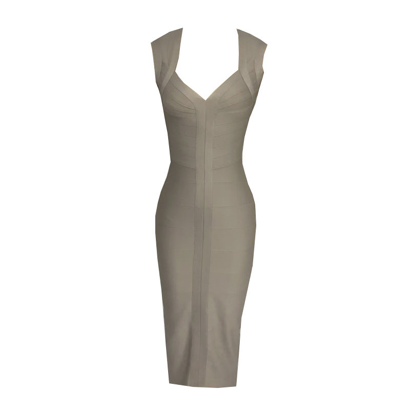 Elegant Split Elastic Band Womens Dress – Premium 0 | RICALOUX
