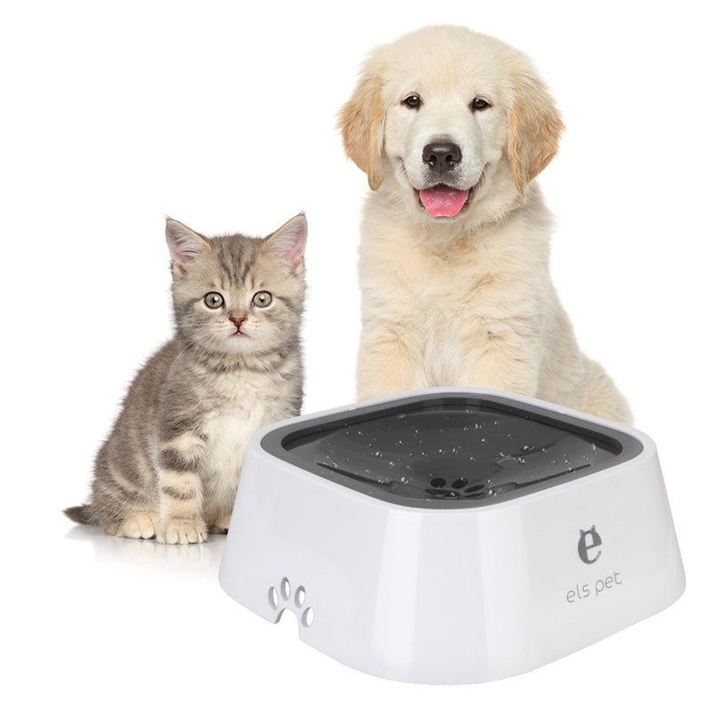 1.5L Cat Dog Water Bowl Carried Floating Bowl Anti-Overflow Slow Water Feeder Dispenser Pet Fountain ABS&PP Dog Supplies - RICALOUX