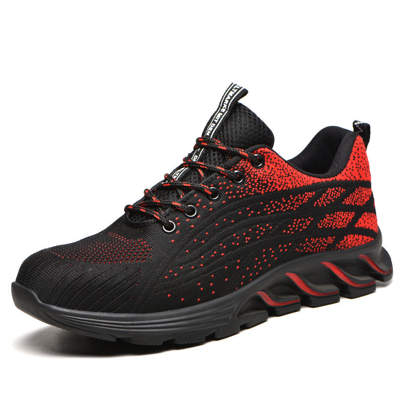 Men Sneakers Indestructible Steel Toe Work Shoes Comfortable Puncture Proof Shoes by Ricaloux