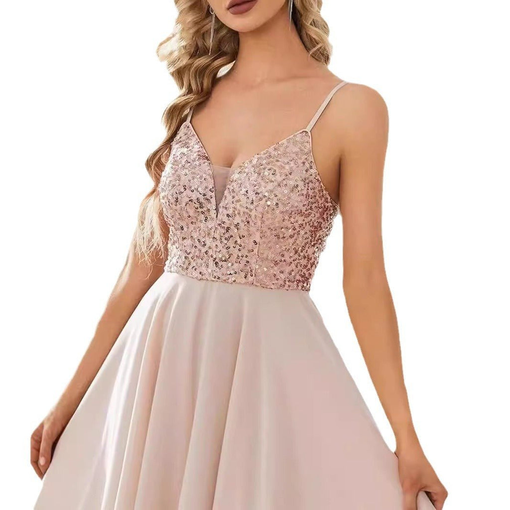 Womens Stylish Sequin Toast Dress - RICALOUX