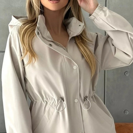 Womens Waterproof Slim-Fit Trench Coat – Premium 0 | RICALOUX