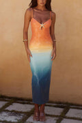Womens Casual Strap Sequin-print Dress by Ricaloux