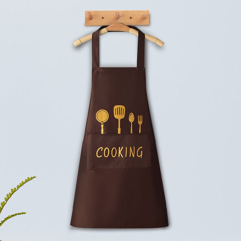Home Kitchen Waterproof And Oil Proof Apron Cute Version Customization - RICALOUX