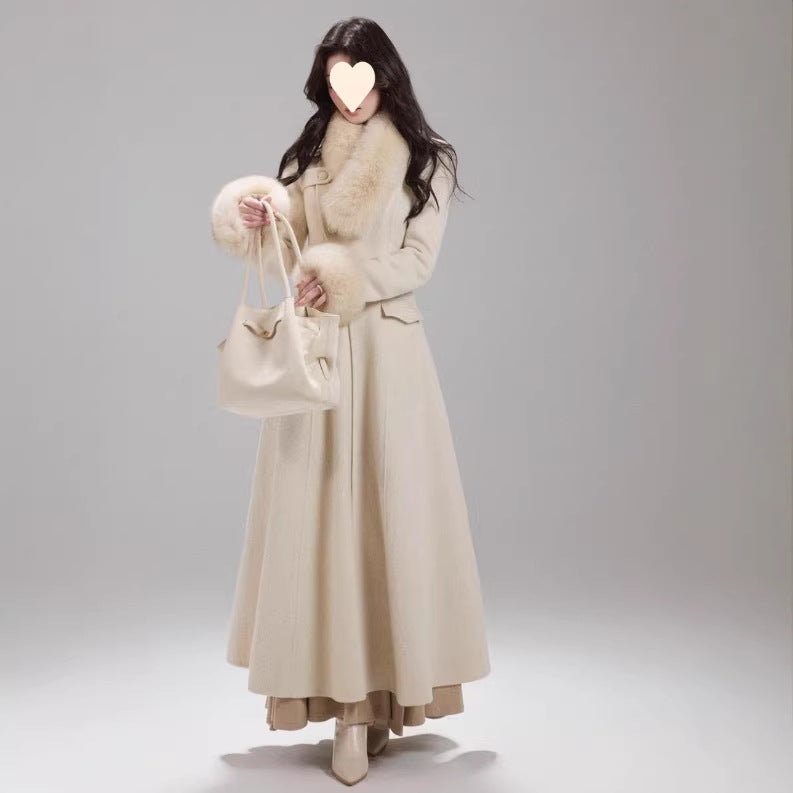 Cinched-waist Double-faced Wool Coat For A Princess by Ricaloux