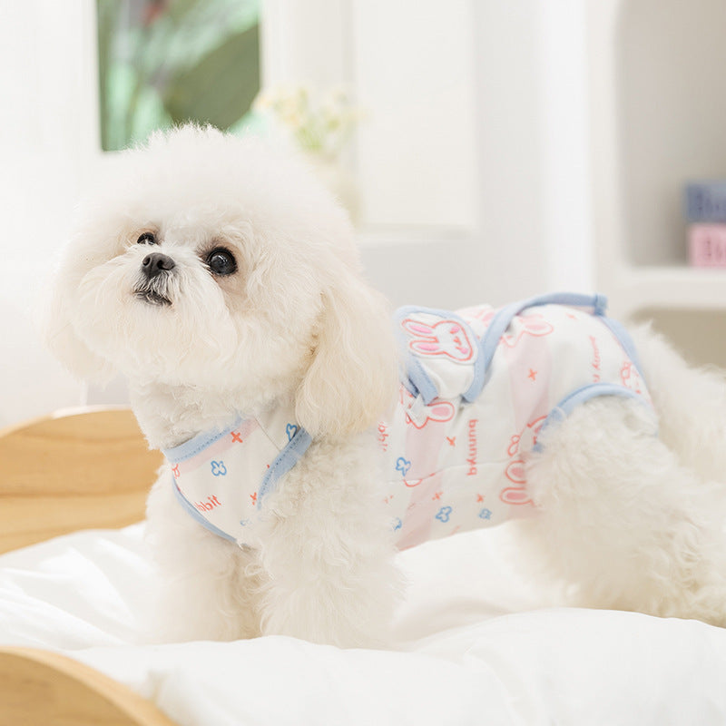 Cat Weaning Clothes Cute Sterilization Suit Protect Belly Clothing For Dogs Cats Anti-lick Recovery Clothing Pet Care Clothes by Ricaloux