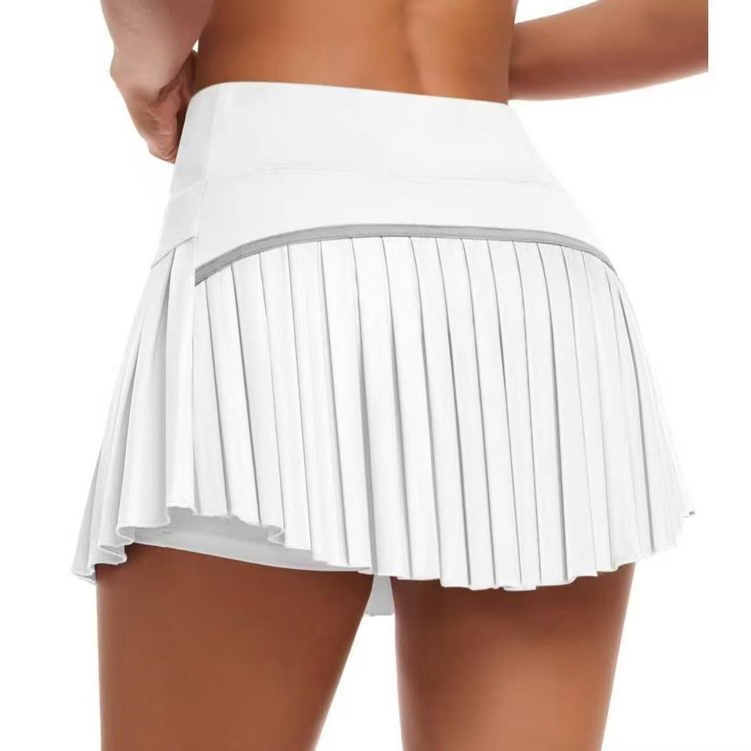 Fashionable Pleated High-waisted Skirt With Anti-exposure Design – Premium 0 | RICALOUX
