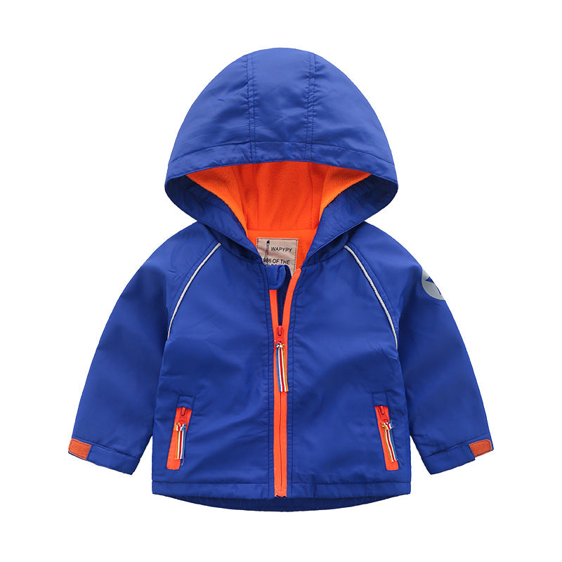 Boys' Hooded Autumn Clothing Children's Fleece Jacket by Ricaloux