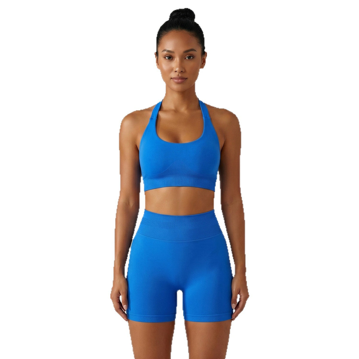Halter-style Sports Bra And Shorts Set For Women – Premium 0 | RICALOUX
