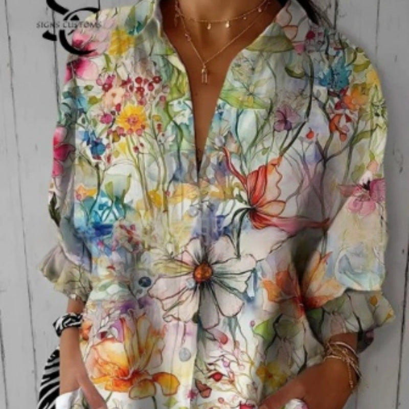 European And American Check Pattern 3D Shirt by Ricaloux