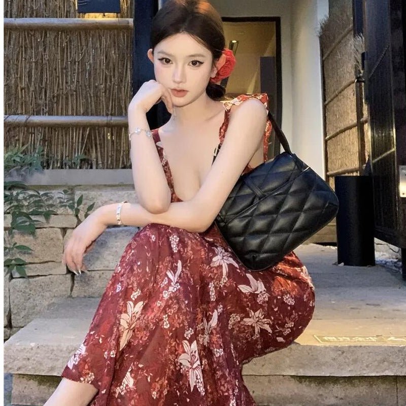 Summers New Slimming Flounce Maxi Dress by Ricaloux