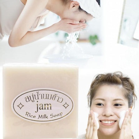 Rice Soap Jasmine Rice Soap Handmade Soap Control Oil Whitening Moisturizing – Premium 0 | RICALOUX